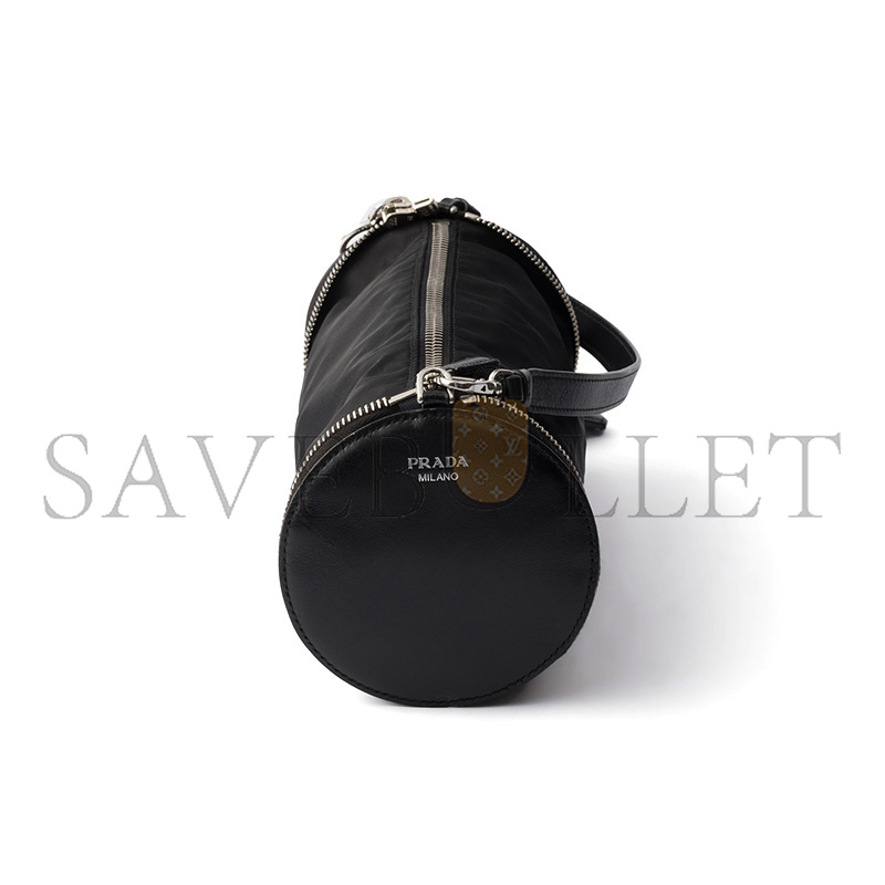 PRADA RE-NYLON AND LEATHER FOLDABLE MINI-BAG 1TT347 (11*11*1.5cm)